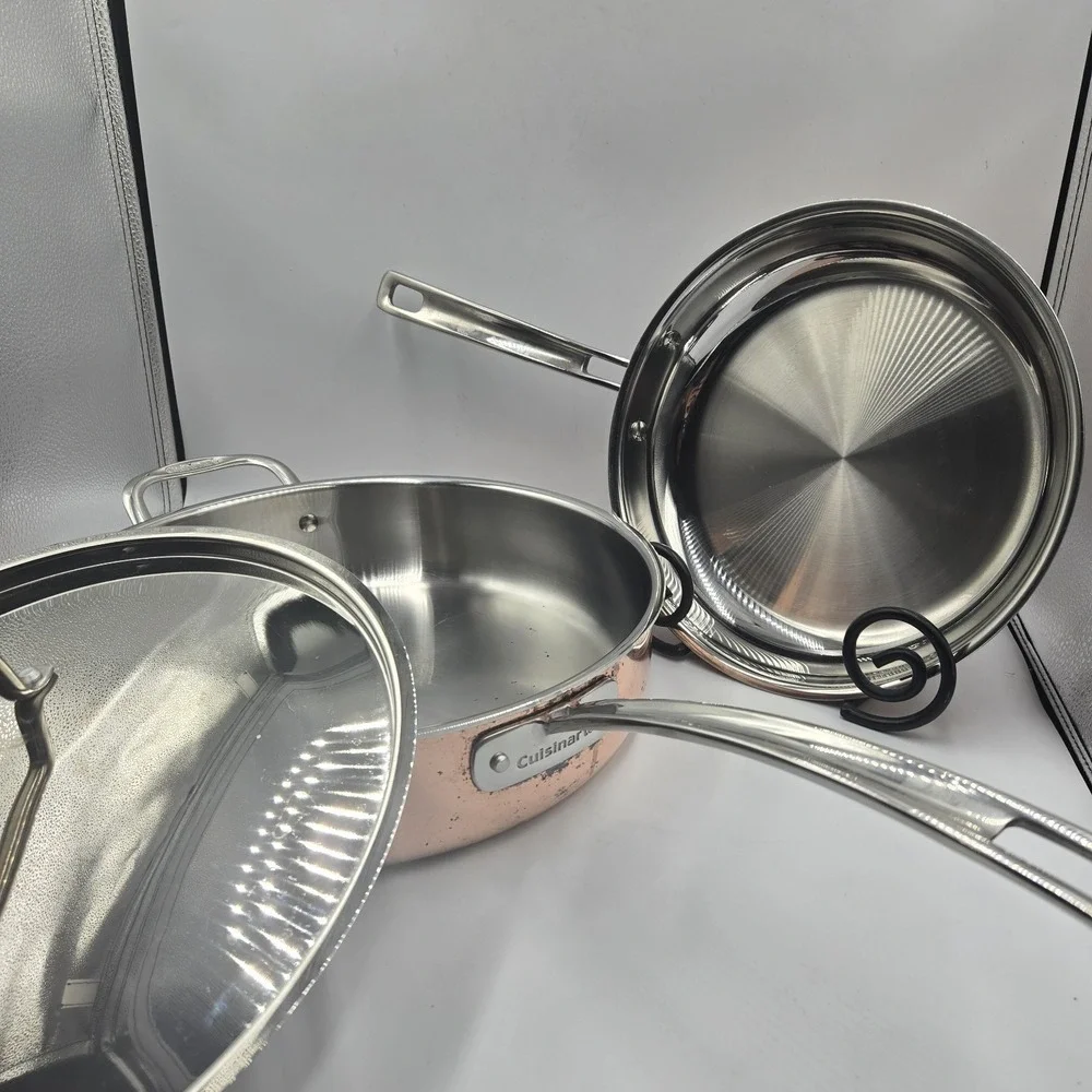 Cuisinart CTP33-30H Copper Stainless 5 Qt Saute Pan W/Lid & 10